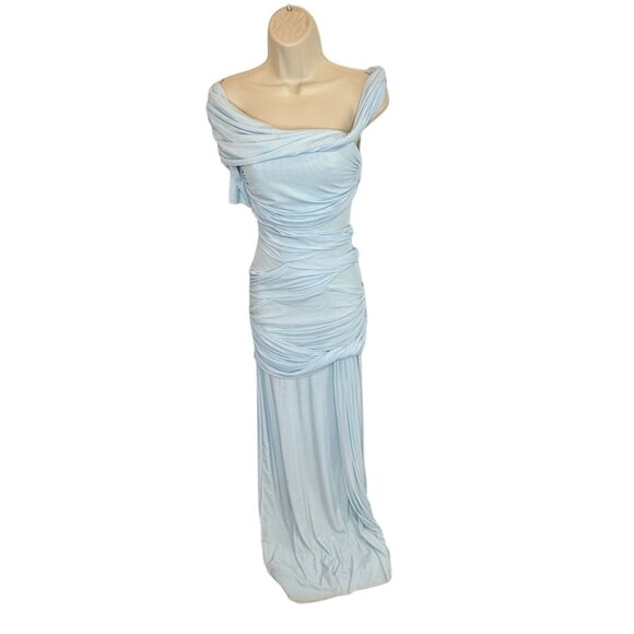 NEW Deme by Gabriella Alba Maxi Dress in Ice Blue NWT - Size Small - Picture 3 of 10
